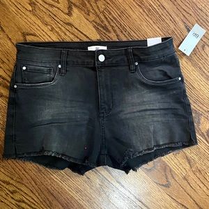 Black Cutoff Jean Shorts